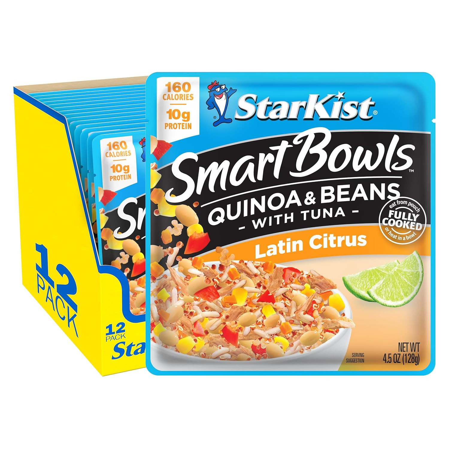 Starkist Smart Bowls Latin Citrus, 4.5 Oz Pouch (Pack of 12) – Features Quinoa &