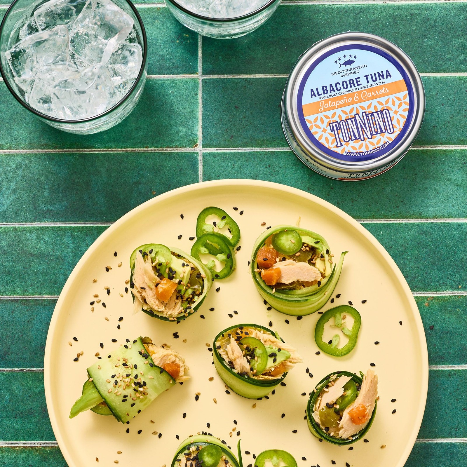 Tonnino Tuna Albacore with Jalape√±o and Carrot 4.94 oz (Pack of 12)