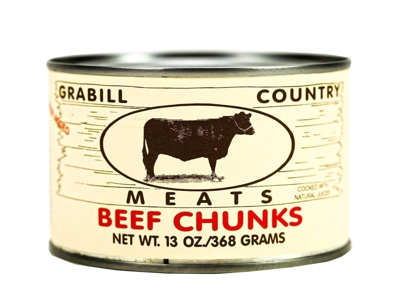 Grabill Country Meats Canned Beef Chunks, Favorite Amish Food, 13 Oz. (Pack…