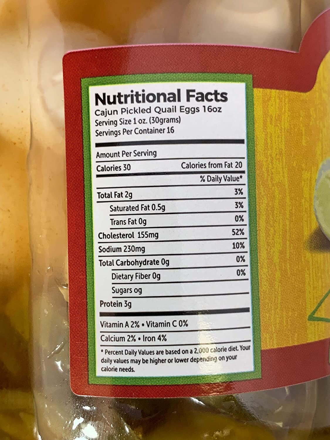 (2 pack) Cajun Pickled Quail Eggs