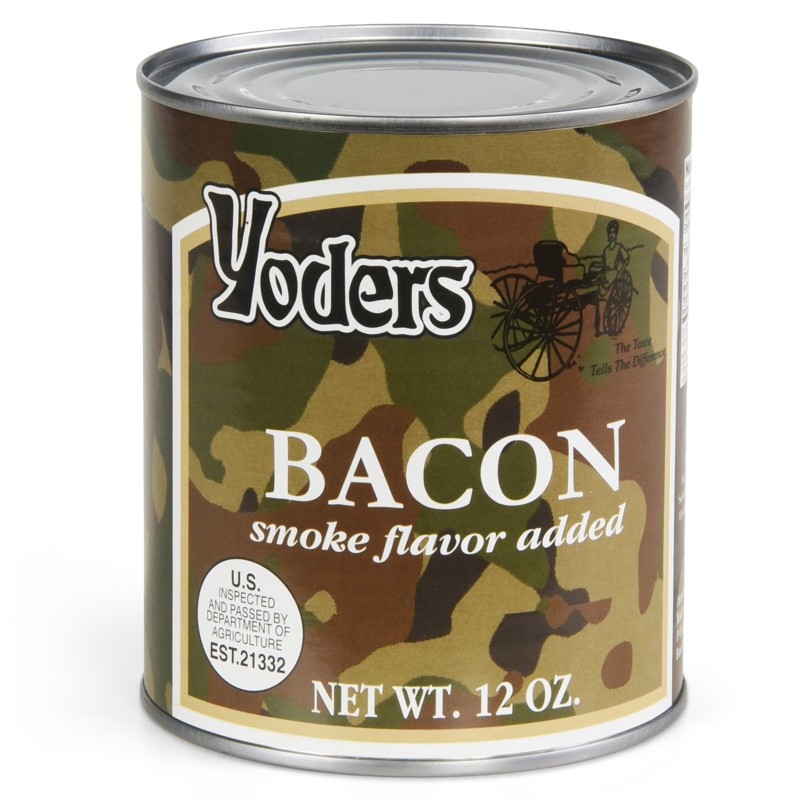 Yoders Canned Bacon, 12 oz., 60-70 Slices Per Can