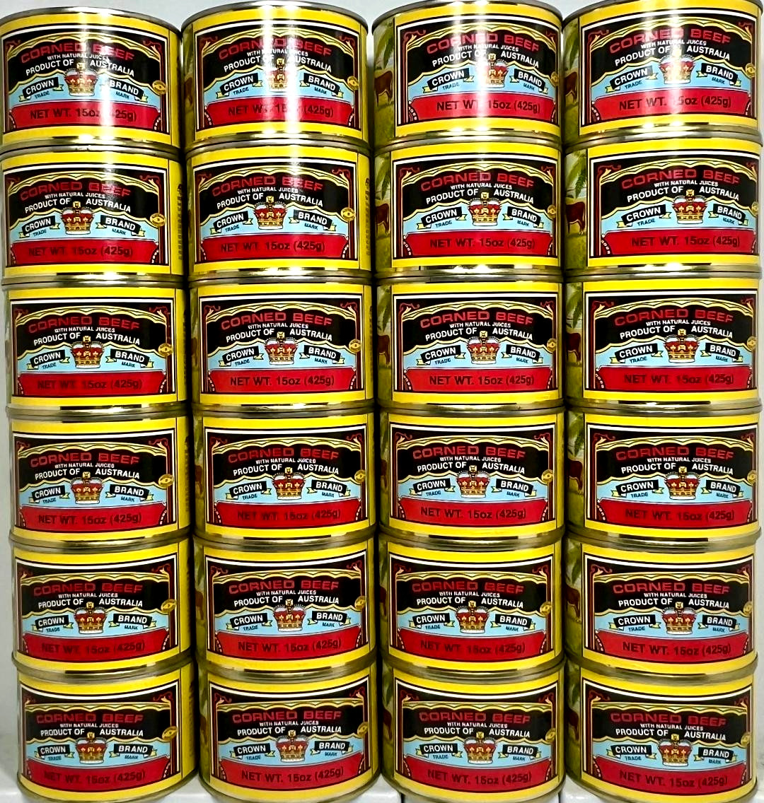 Crown Brand Corned Beef with Natural Juices 15 oz ( Pack of 24 )~06/20/2030