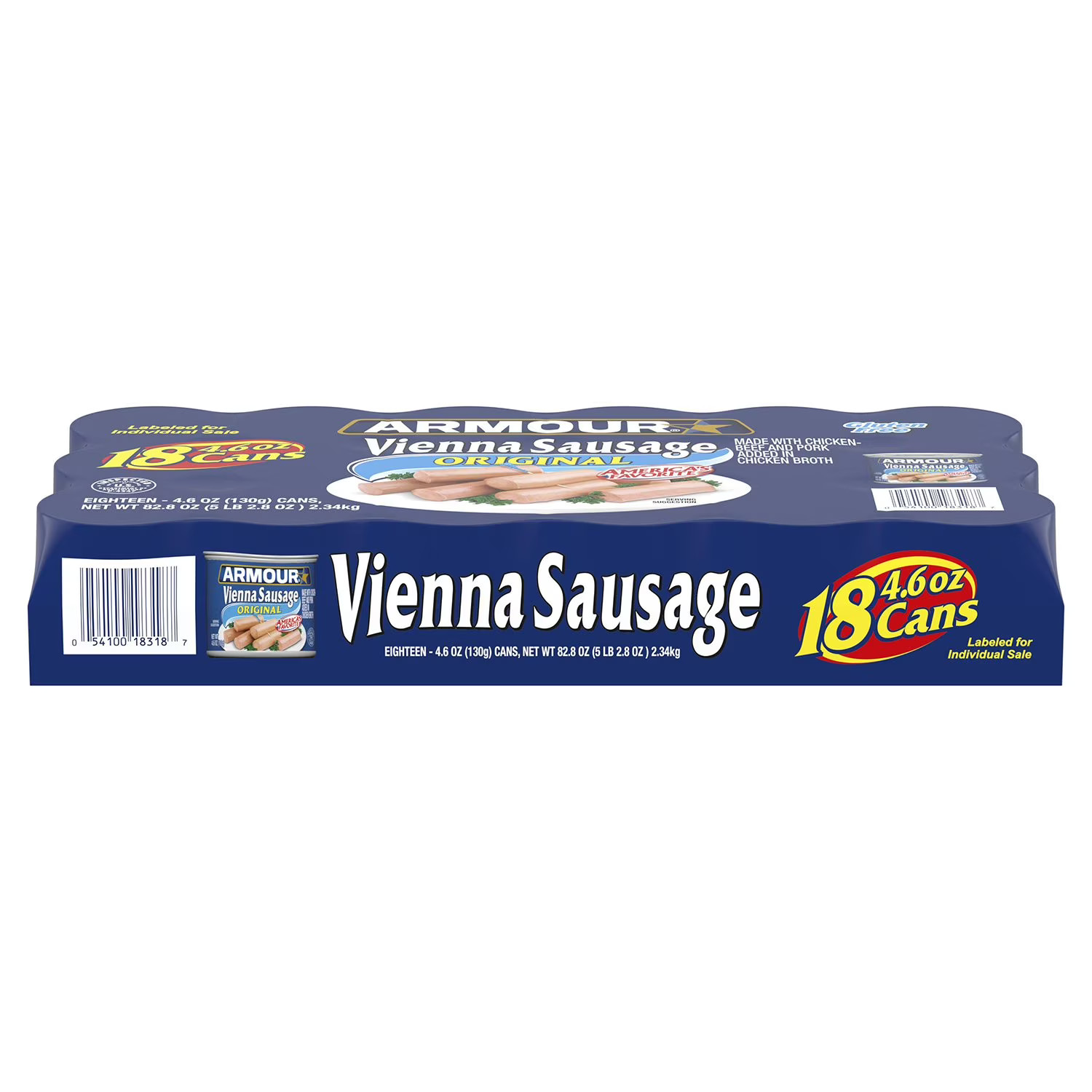 Armour Original Vienna Sausage – 4.75 Ounce – 18 Pack