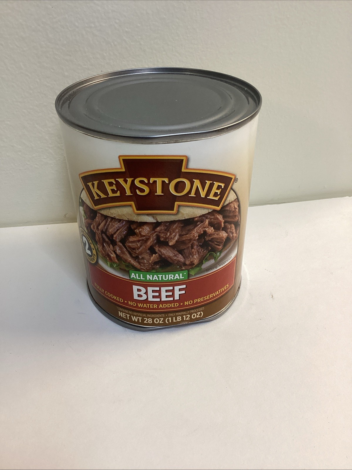 Keystone All Natural Beef, 28 oz Can Dented.Exp 01/26/2027