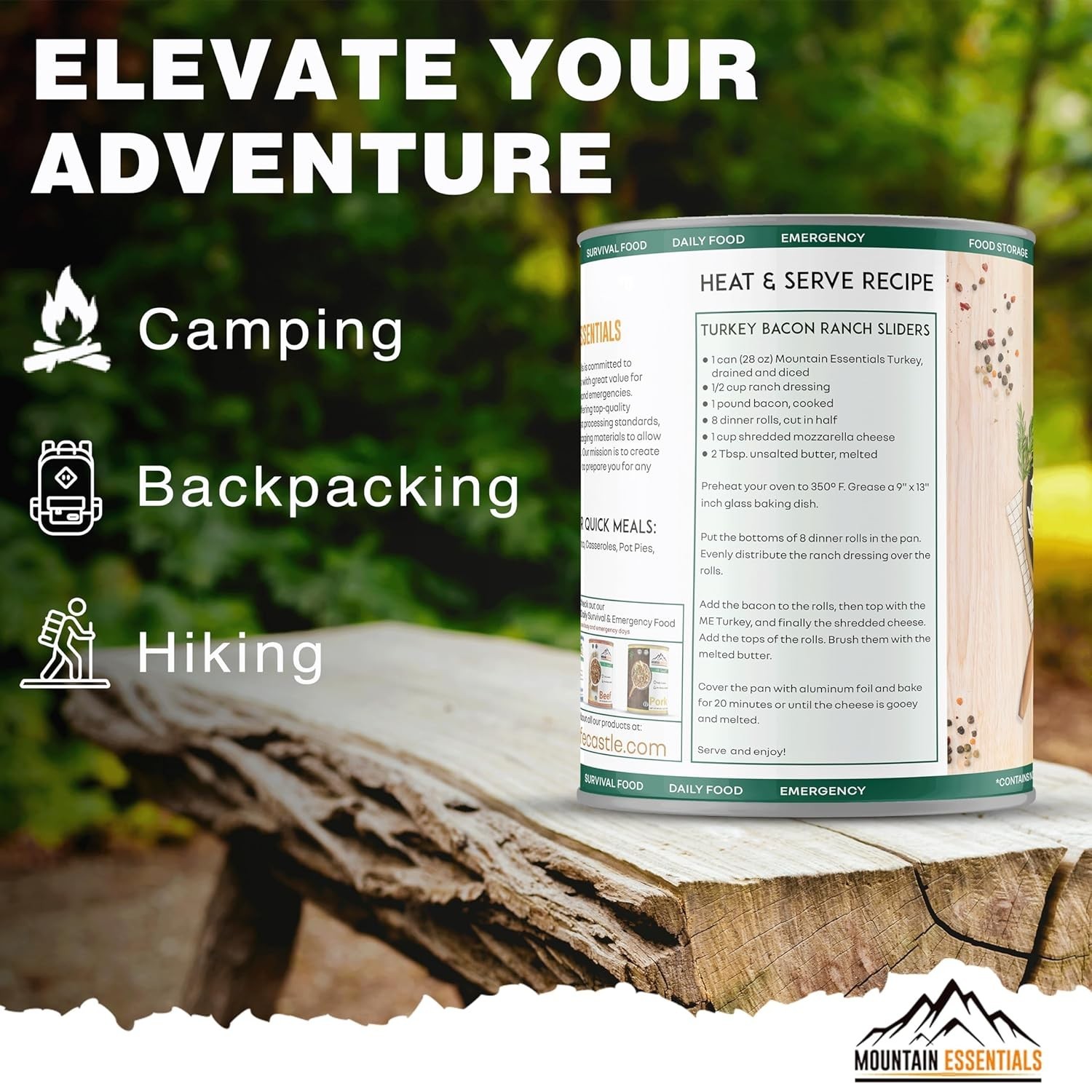 Versatile 28 Oz All-Natural Canned Turkey – Ideal for Camping & Emergencies