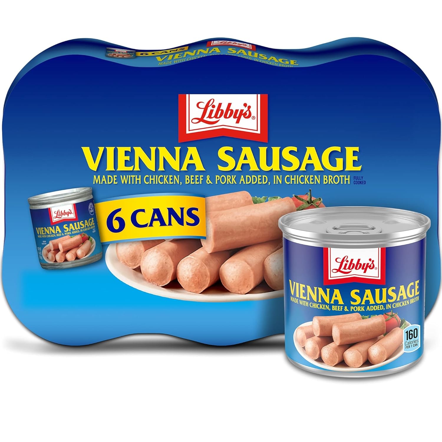 Libbys Vienna Sausage 4.6 oz Can Ready to Eat Meat