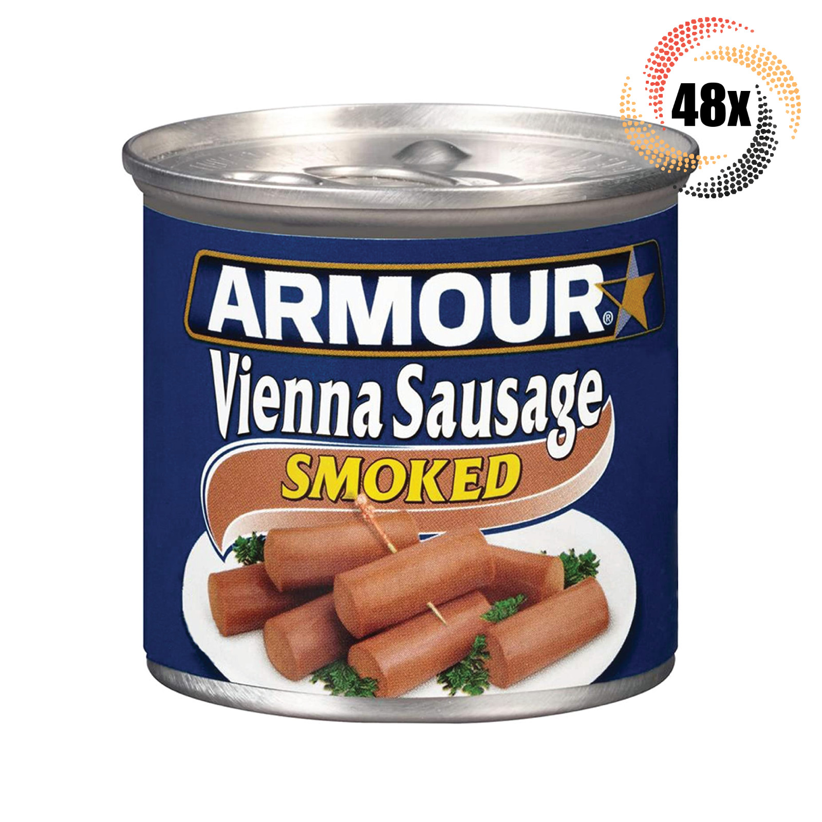 48x Cans Armour Star Smoked Flavor Vienna Sausages | 4.6oz | Fast Shipping!