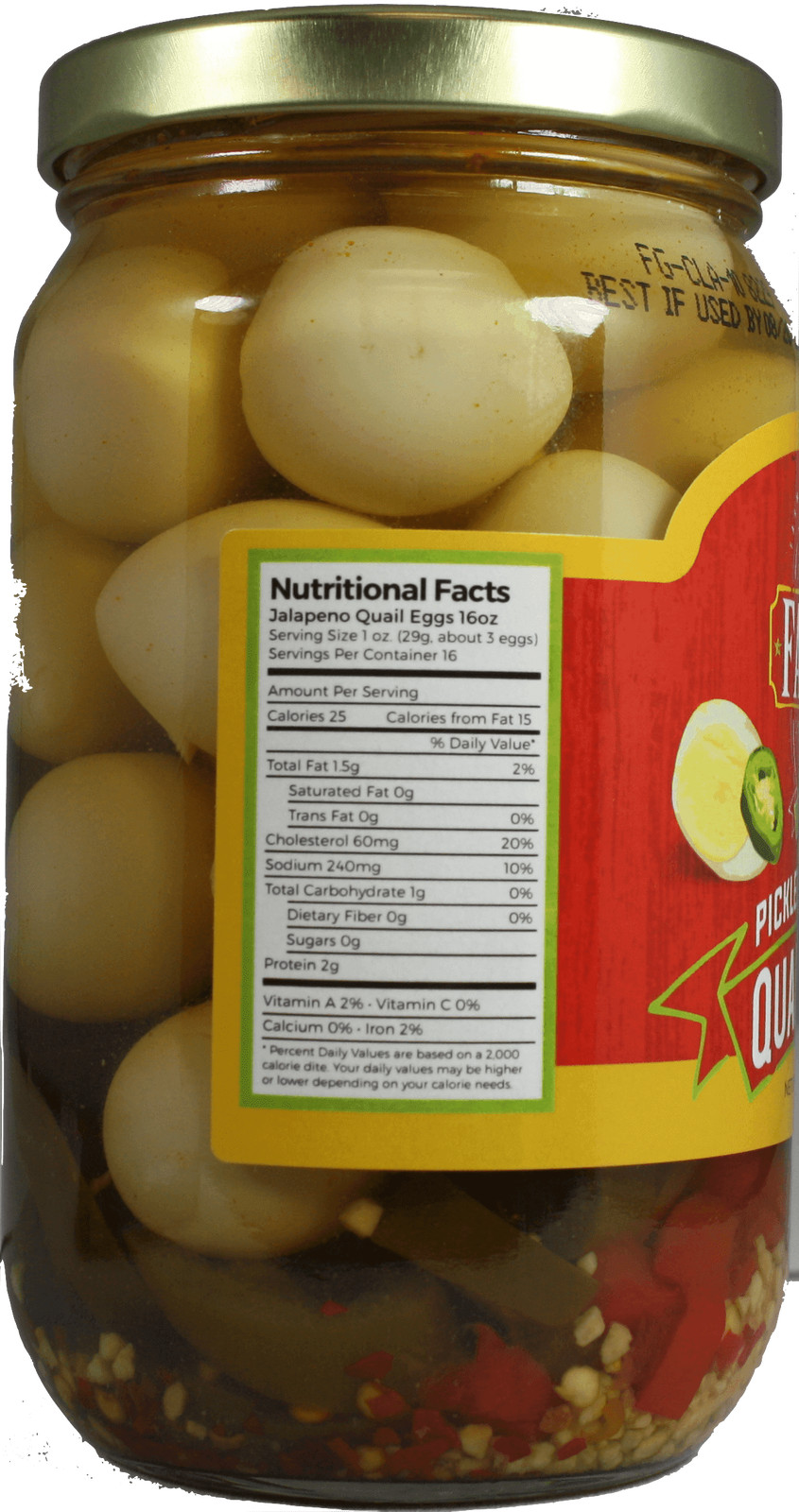 (3 pack) 7 Farms Pickled Jalapeno Quail Eggs