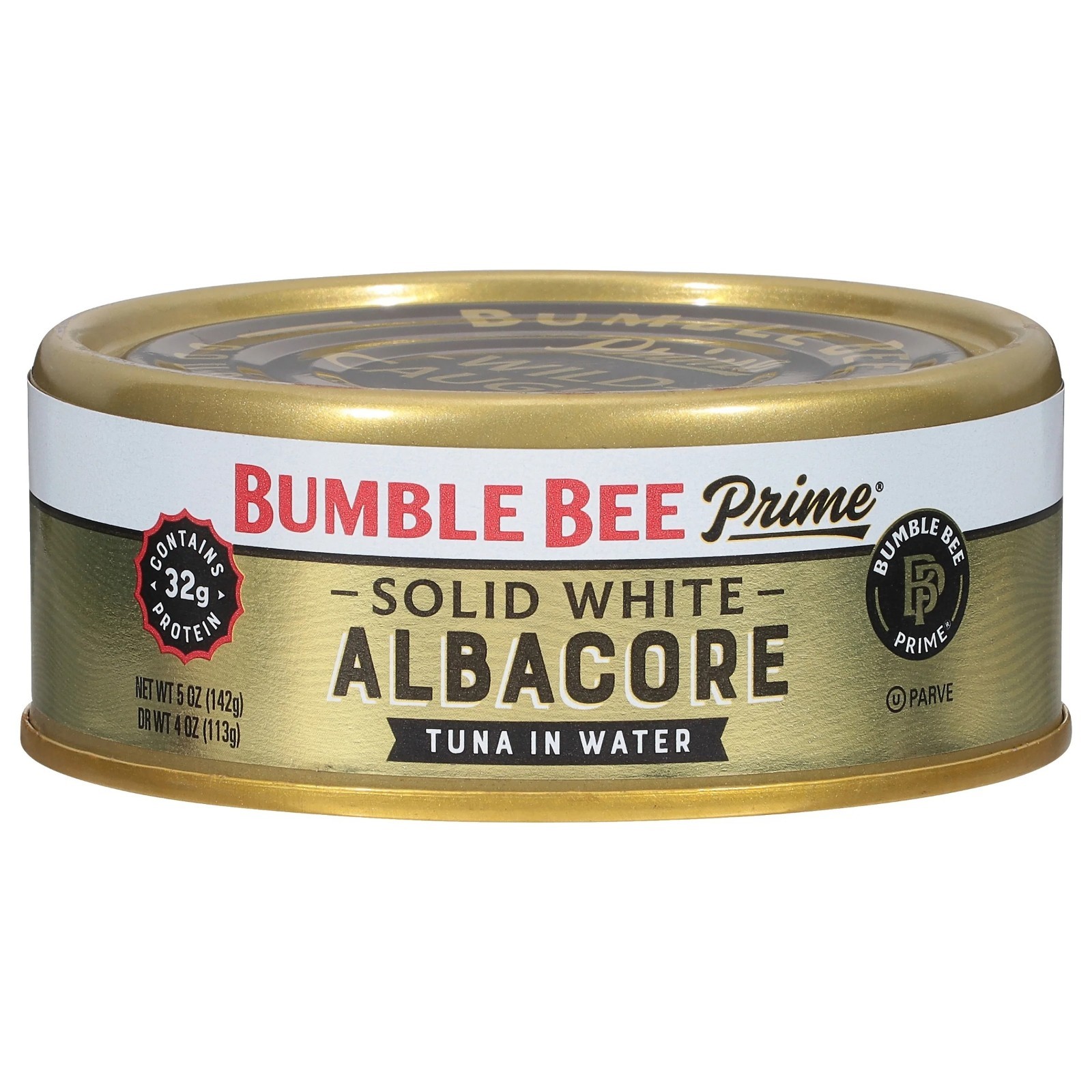 (Pack of 4) Bumble Bee Prime Solid White Albacore Tuna in Water, 5 oz Cans