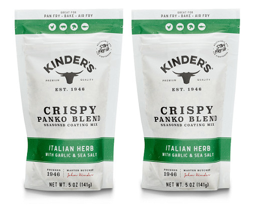 Kinder’s Crispy Panko Blend Italian Herb 2 Pack