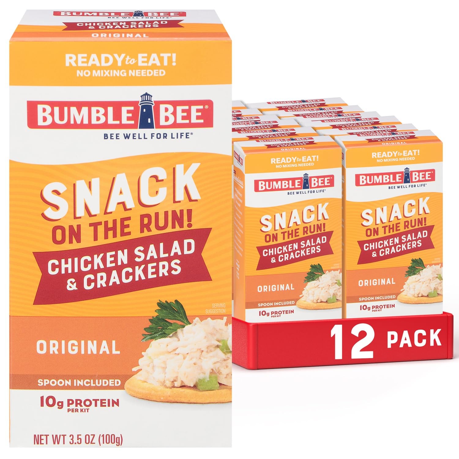Bumble Bee Snack On The Run Protein Snack Pack Original Chicken Salad with C…