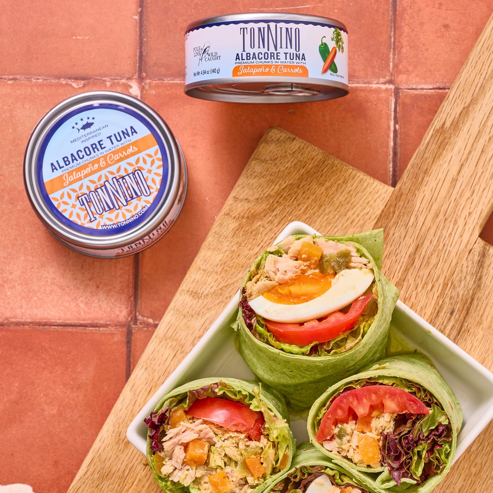 Tonnino Tuna Albacore with Jalape√±o and Carrot 4.94 oz (Pack of 12)