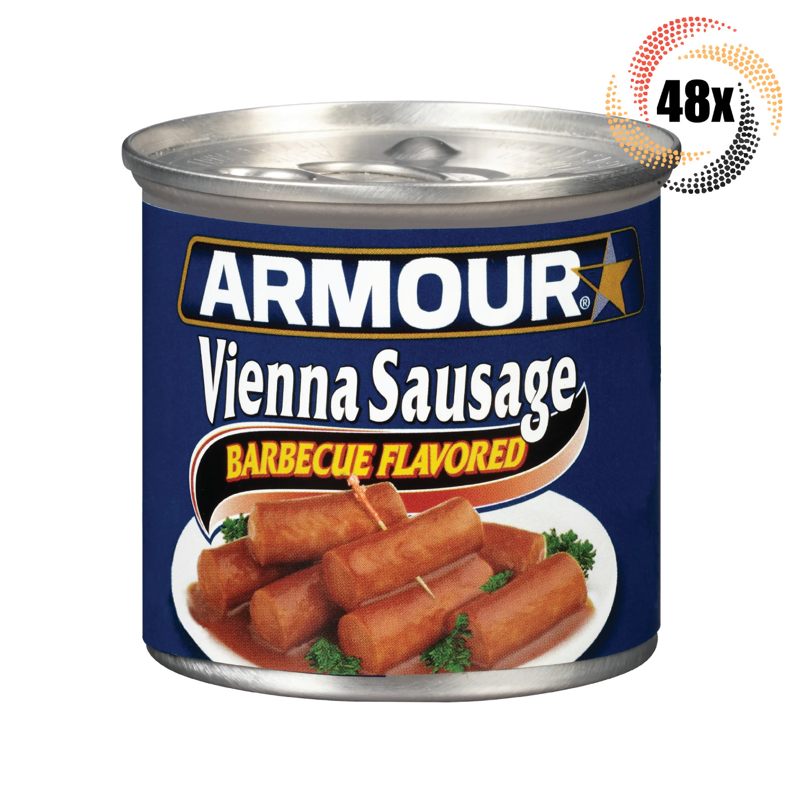 48x Cans Armour Star Barbecue Flavored Vienna Sausages | 4.6oz | Fast Shipping!