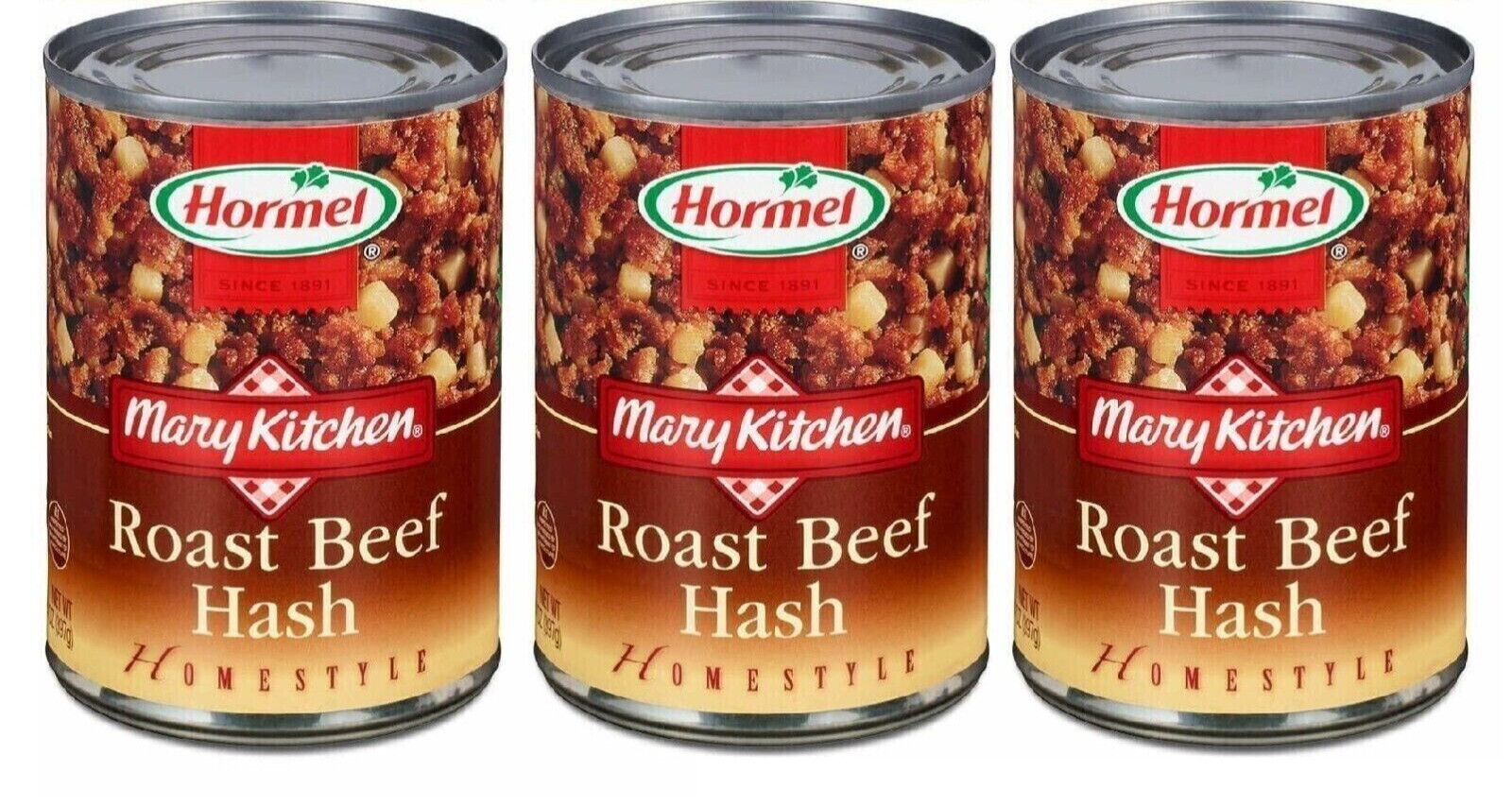 Hormel Mary Kitchen Roast Beef Hash Homestyle 14 oz(Pack of 3)~Exp 8/2026