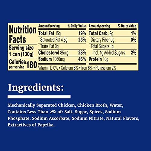 Libby’s Chicken Vienna Sausage in Chicken Broth Canned Sausage 4.6 OZ