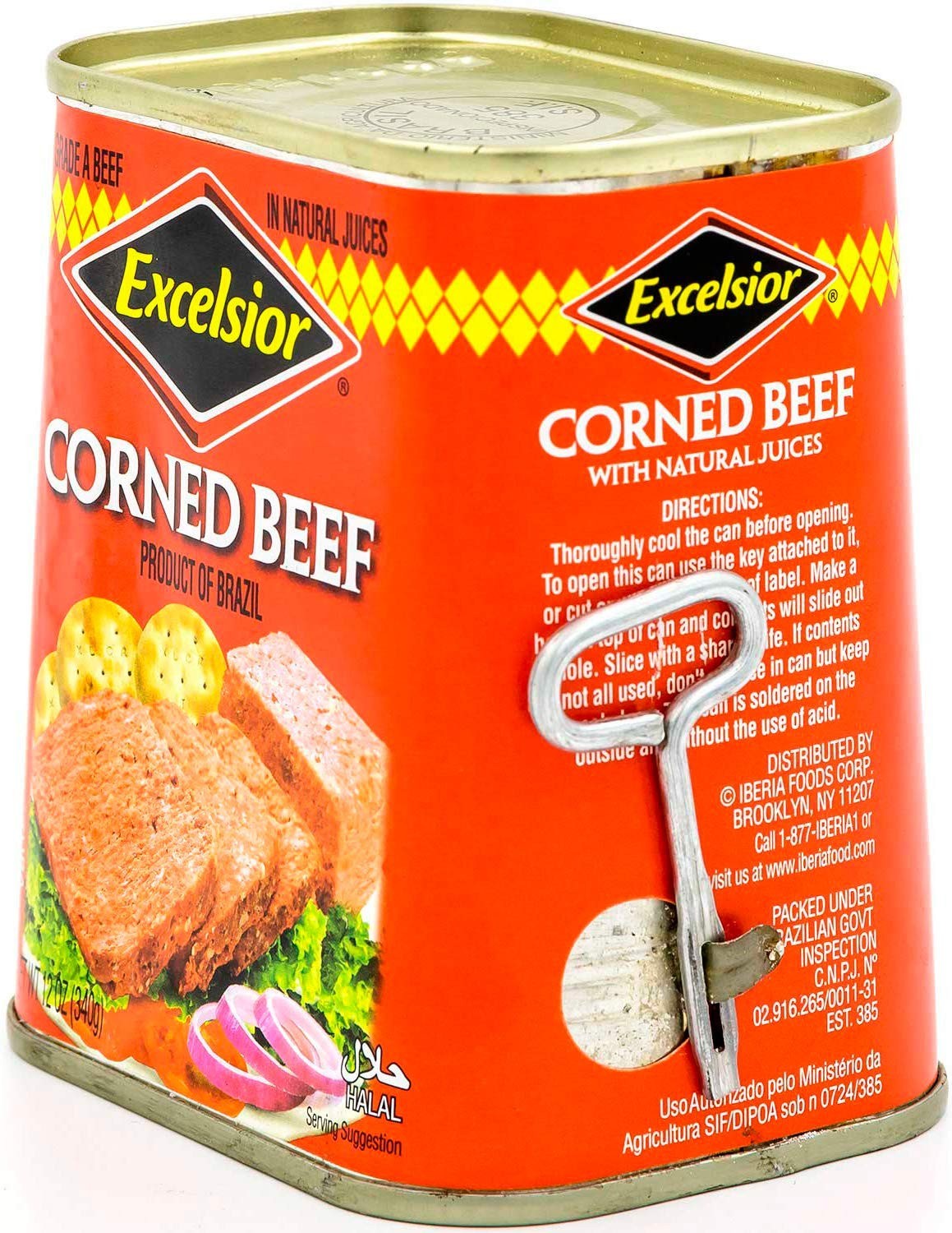 Corned Beef in Natural Juices, 12 Ounce Pack of 4