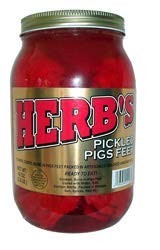 Herb’s Pickled Pigs Feet 40 oz 1/2 Gallon