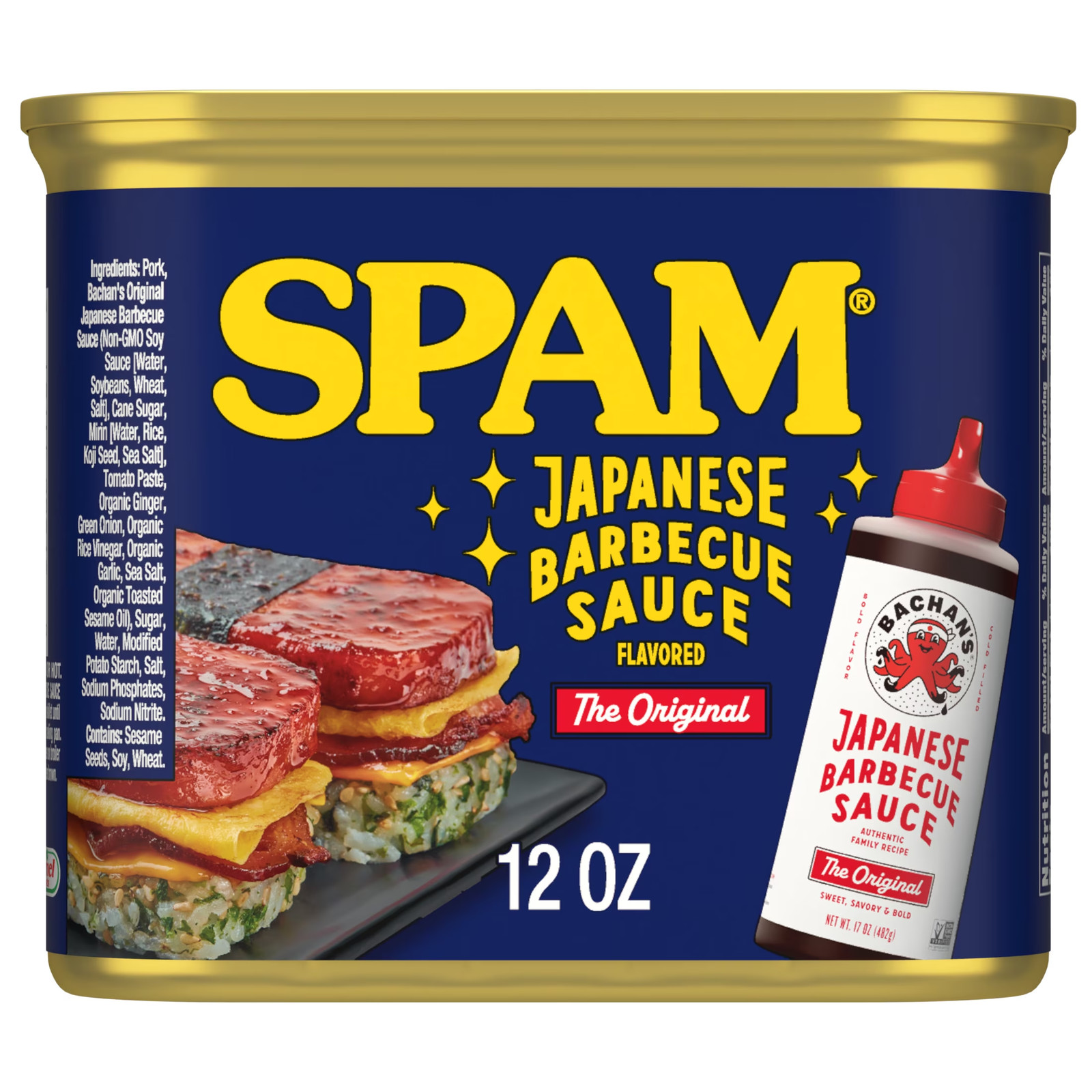 Japanese BBQ Sauce Flavored Canned Meat 12 oz Can Pantry Food Sandwich Lunch