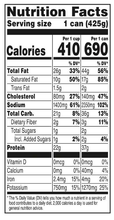(2 pack) Libby’s Corned Beef Hash, 37g Protein Per Serving, Canned Food, 15 oz.