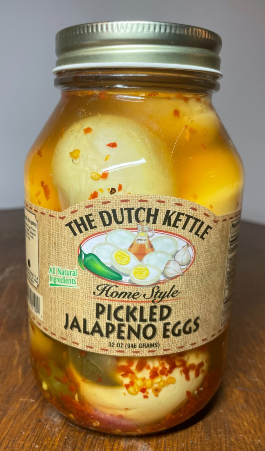 The Dutch Kettle Pickled Jalepeno Eggs & Red Hot Smoked Polish Sausage | 2-Pack