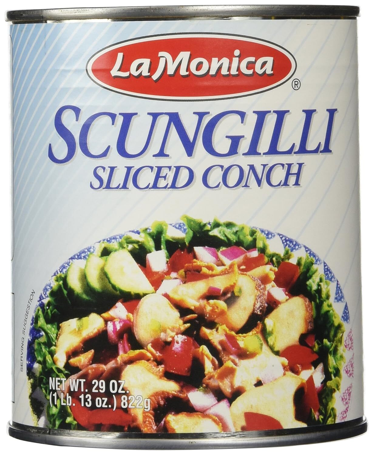 Canned Scungilli Sliced Conch 81 Pound Ready To Eat Seafood From The Can