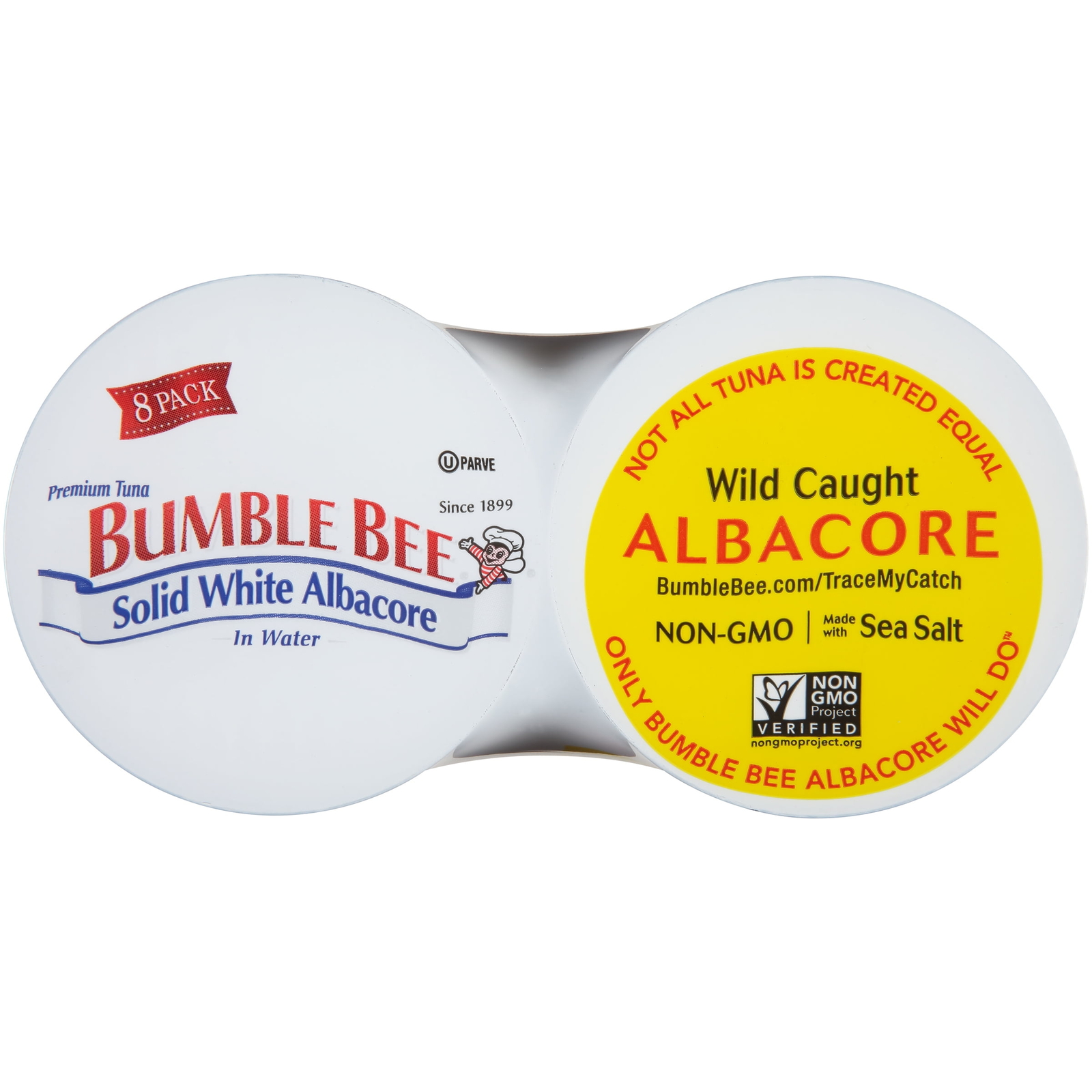 (Pack of 8) Bumble Bee Solid White Albacore Tuna in Water, 5 oz cans