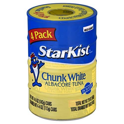 Atun Blanco En Trozos En Agua, Lata De 5 Oz, 4 Unidades, Paquete De 1