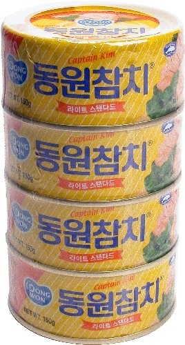 Dongwon Tuna Can, 150gram (4 Cans) 5.3 Ounce (Pack of 1)