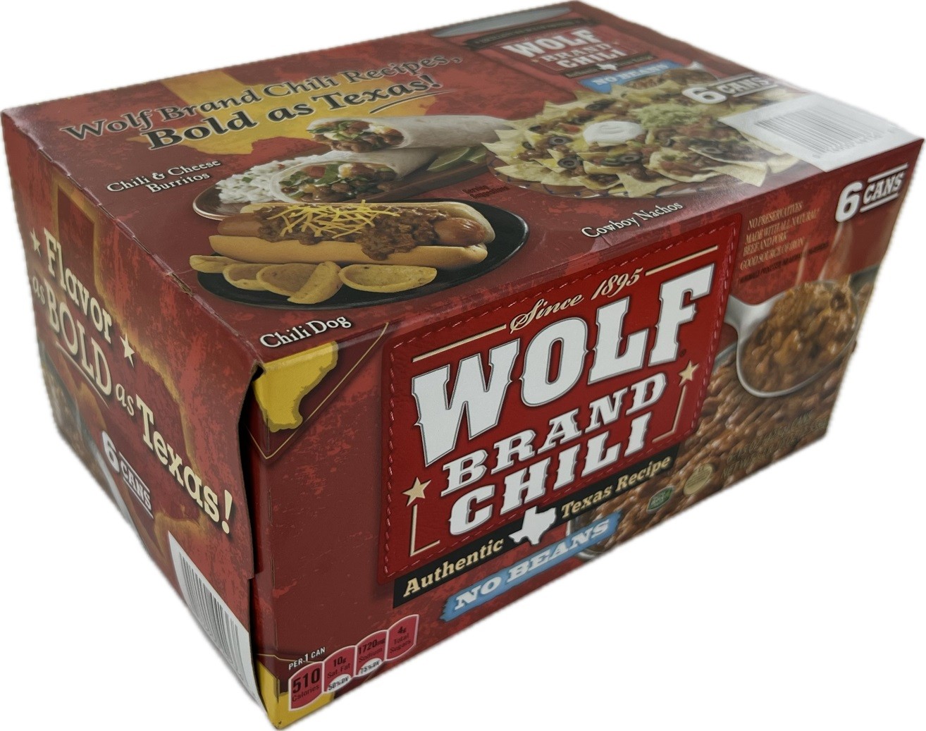Wolf Brand No Beans Chili, 15 Ounce Cans (Pack of 6)