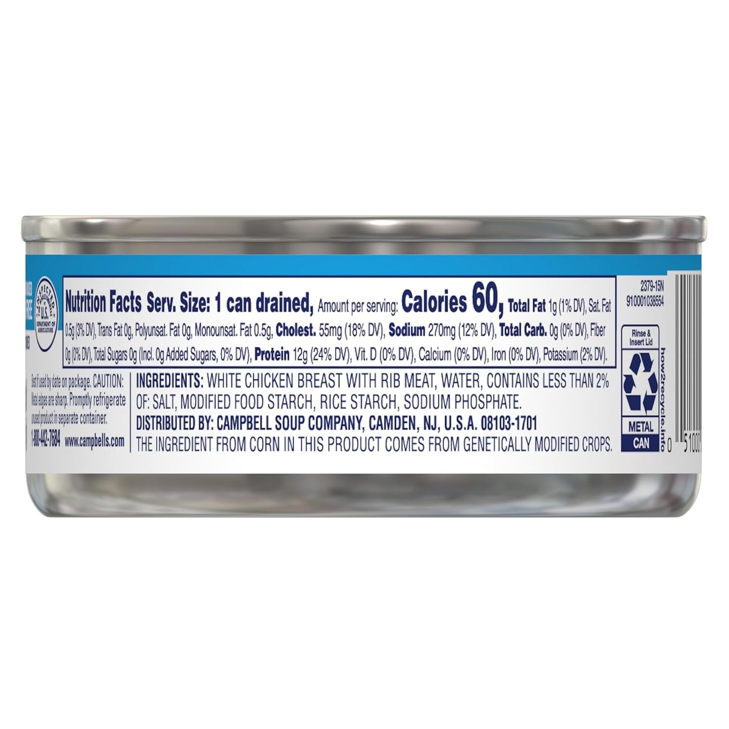 Swanson White Canned Chicken Breast – Gluten Free & Ready-to-Eat, 4.5 oz