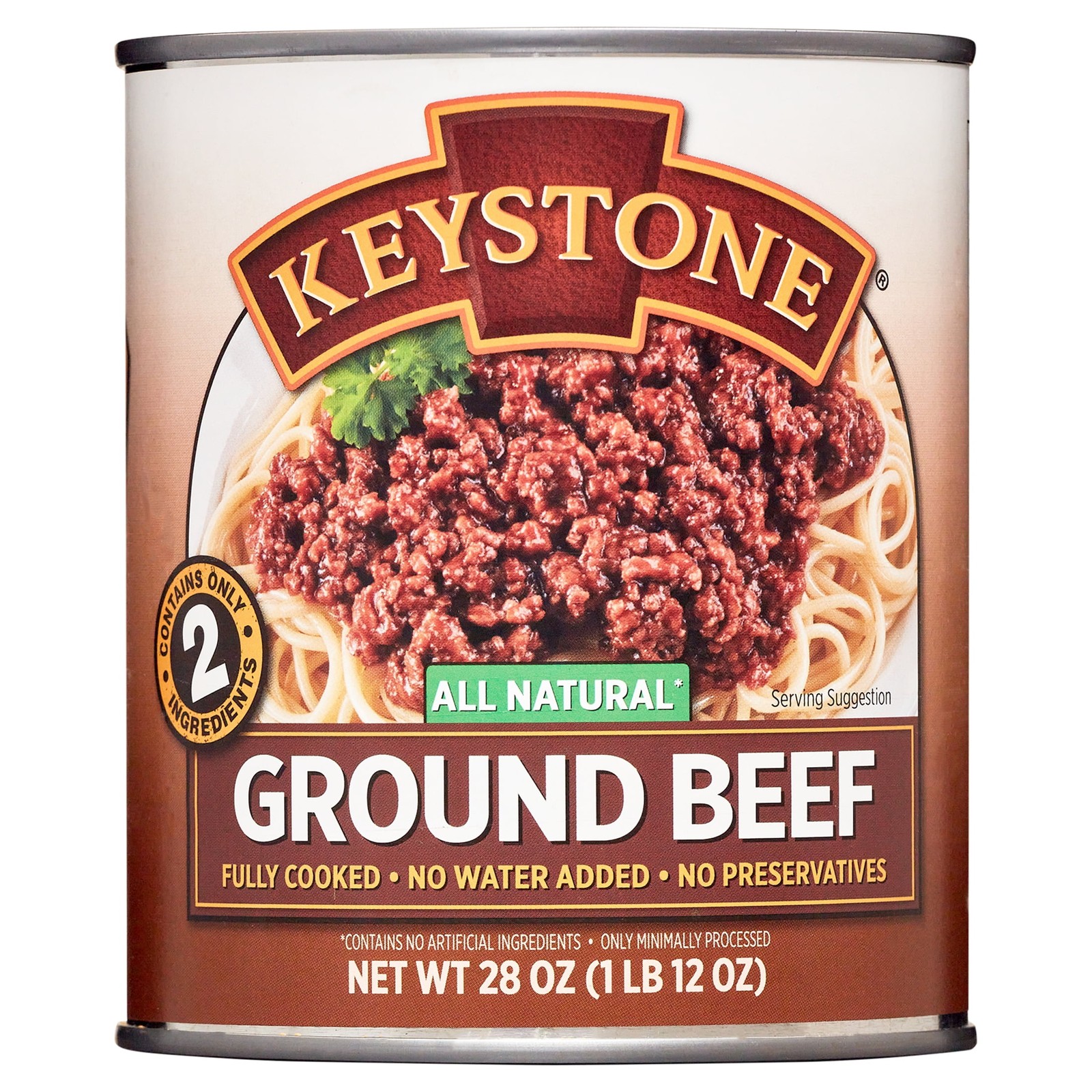 All Natural Ground Beef Premium Quality 28 Ounce Canned Meat