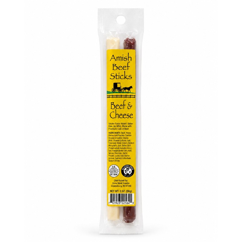 24x Amish Beef & Cheese Sticks Spice Seasoning Kitchen Cooking Gourmet Bulk 1.25