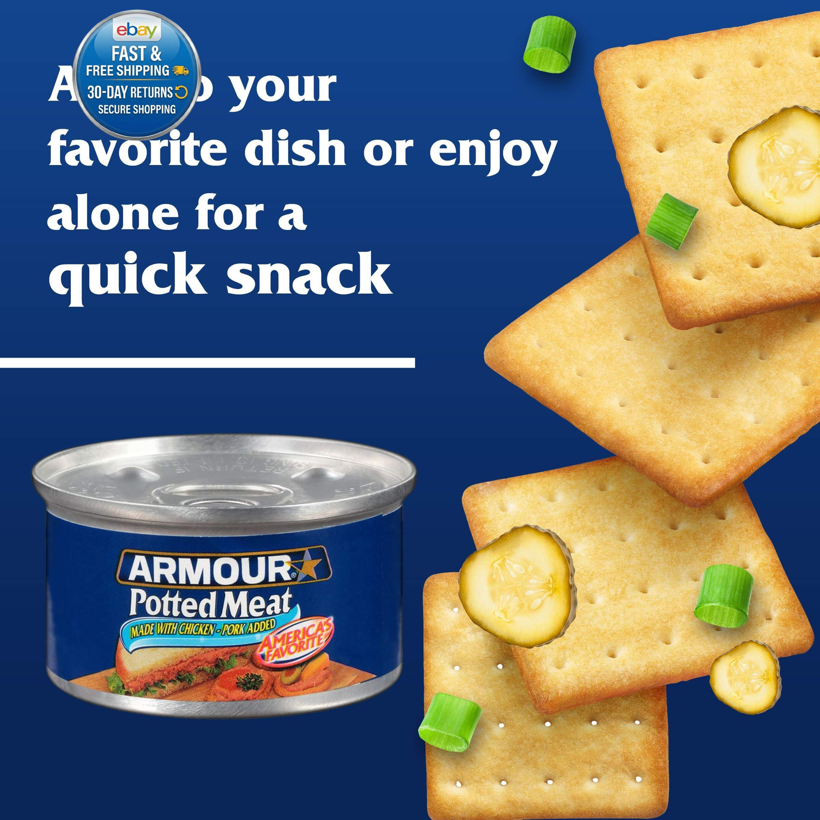 Armour Star Potted Meat, Ready to Eat Canned 10g 3 Ounce (Pack of 6)