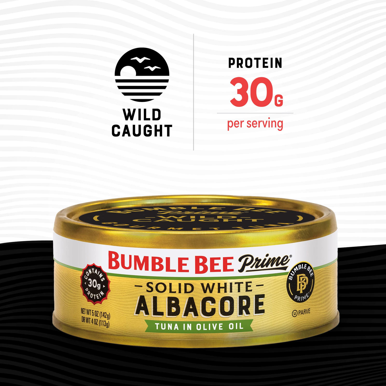 Solid White Albacore Tuna in Olive Oil, 5 oz Cans (Pack of 12) – Premium Wild…