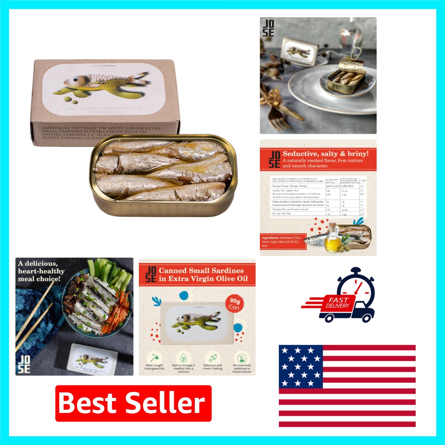 Canned Portuguese Sardines in Olive Oil – Nutrient-Packed Healthy Snack