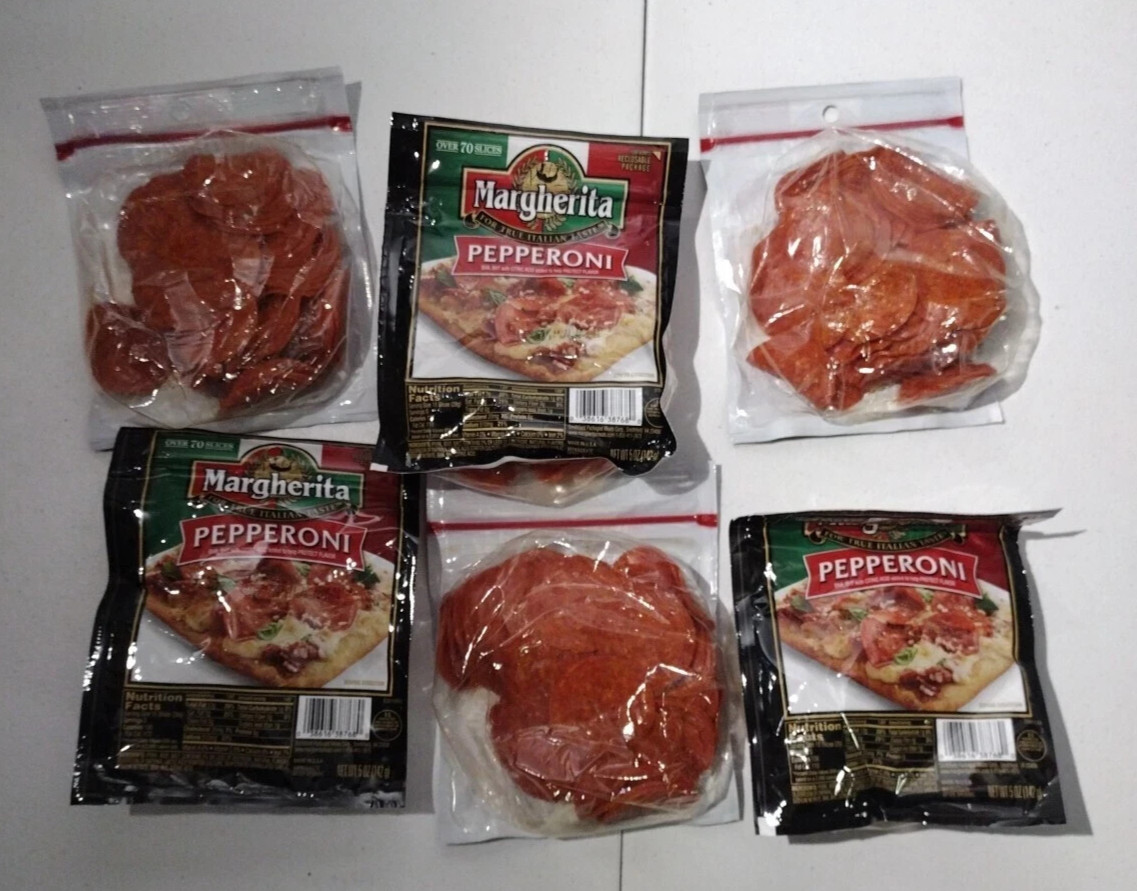 Margherita Very Best Premium Pepperoni Slices, (6 BAGS), Over 420 Slices
