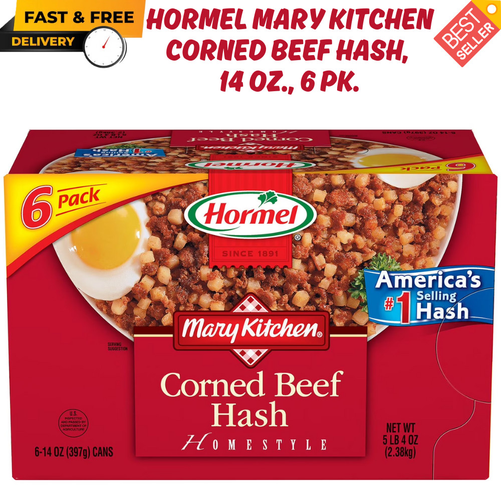 Hormel Mary Kitchen Corned Beef Hash, 14 oz., 6 pk. Fully cooked, FREE SHIPPING