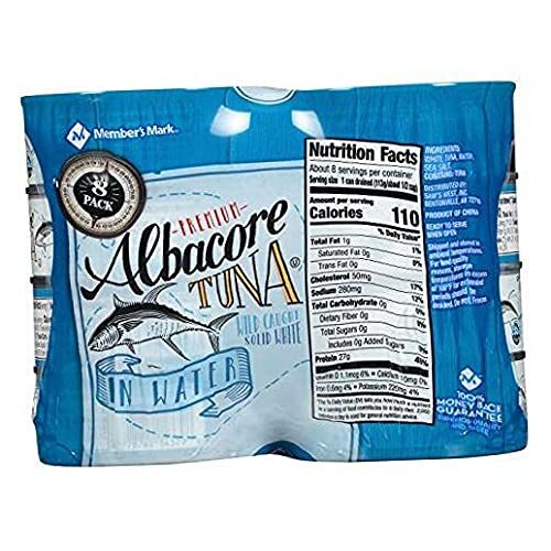 Member’s Mark Solid White Albacore Tuna, 5 Ounce (Pack of 8) (4 Pack)