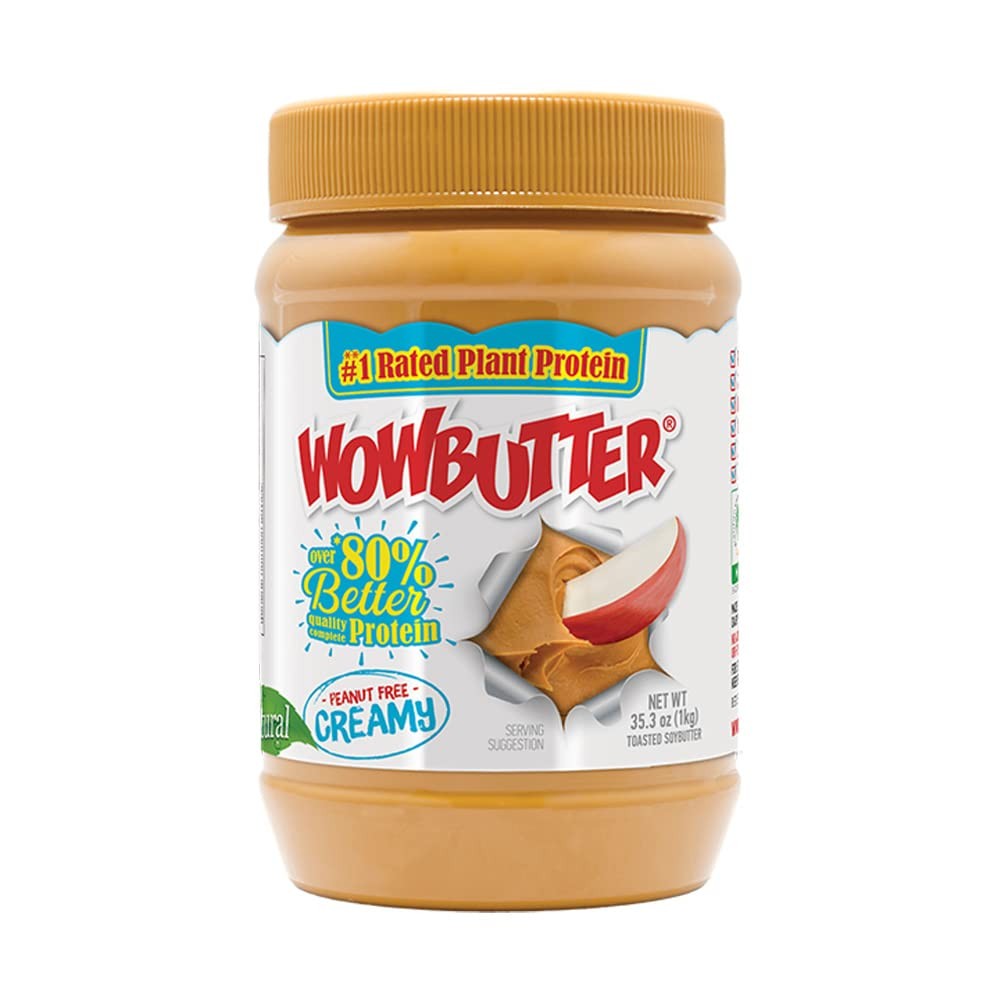 – Creamy Peanut & Tree Nut Free Spread – 1 Jar – 35.3oz – Whole Toasted Soy -…