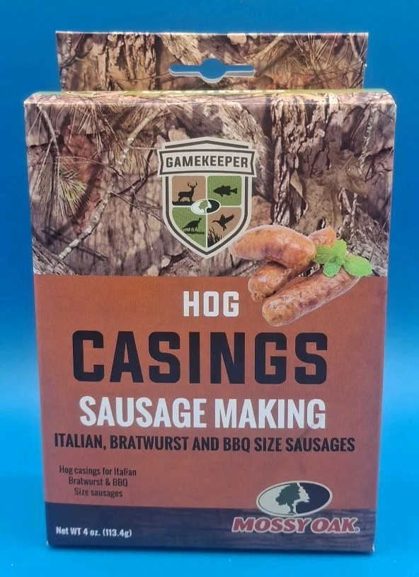 Mossy Oak Gamekeeper Hog Casings Sausage Making Italian-Bratwurst-BBQ Makes 25lb