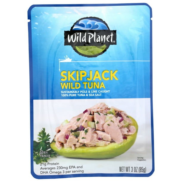 Wild Planet Skipjack Wild Tuna, Sea Salt, 3 Ounce