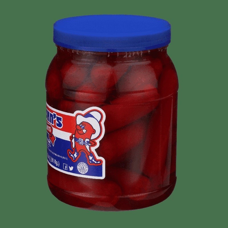 Pickled Sausages Smoked Protein Snack Ready to Eat Low Carb Resealable Jar New
