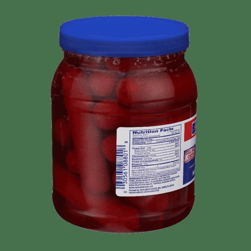 Pickled Sausages Fully Cooked Ready to Eat Protein Snack Resealable Jar 32oz New