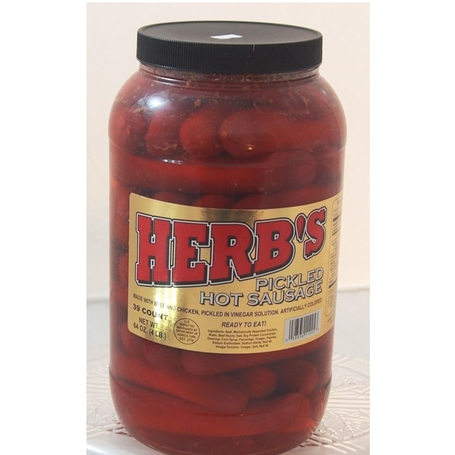 Tangy Spicy Pickled Sausages 39ct – Beef & Chicken