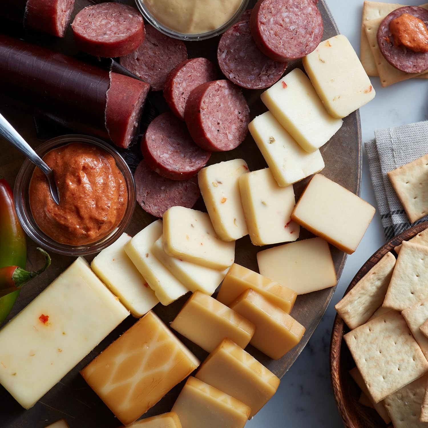 Hickory Farms Signature Beef Summer Sausage – 3 Pack | 100% Beef – Great for Cha