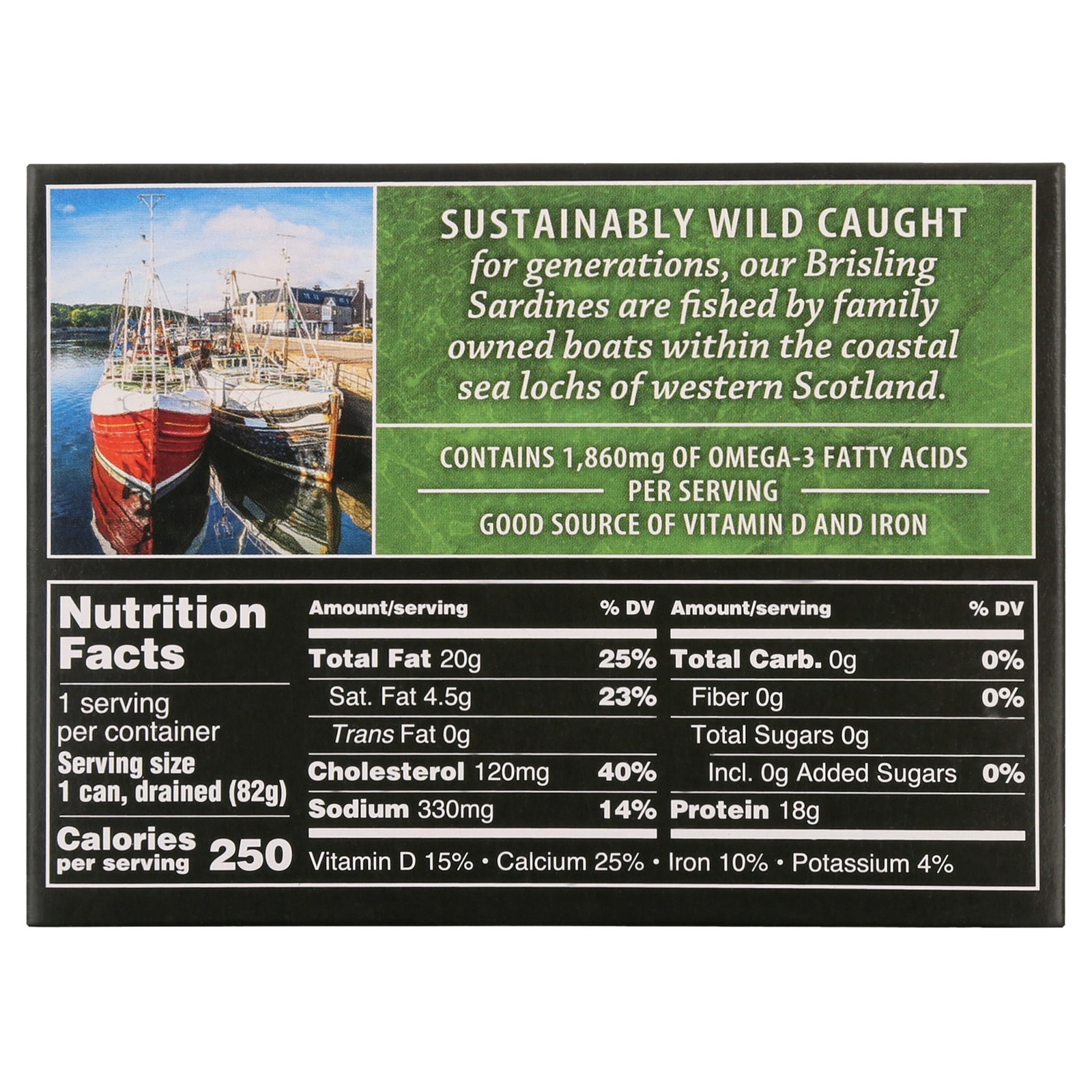 Crown Prince Brisling Sardines, In Olive Oil, 3.75 oz