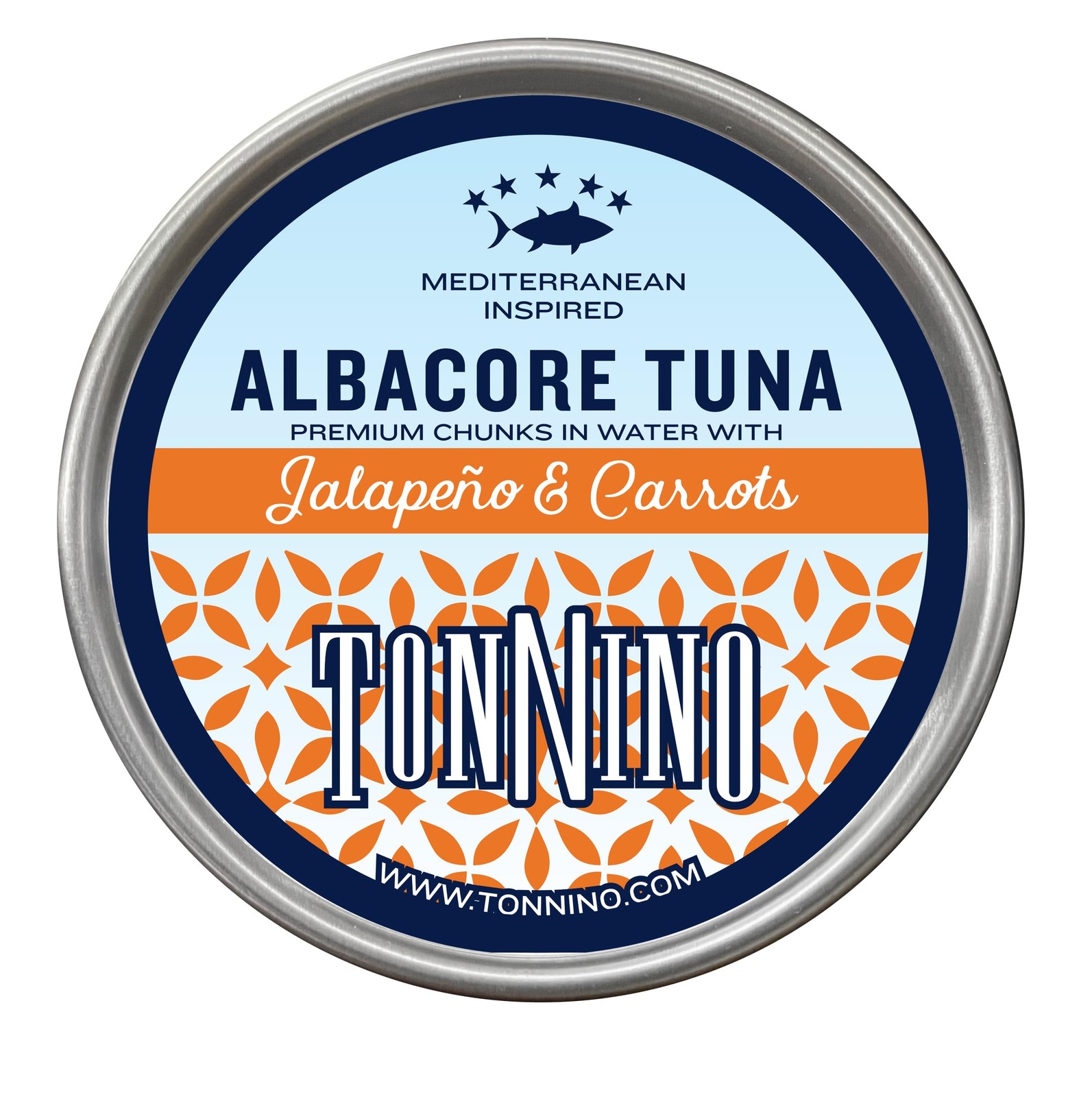 Tonnino Tuna Albacore with Jalape√±o and Carrot 4.94 oz (Pack of 12)