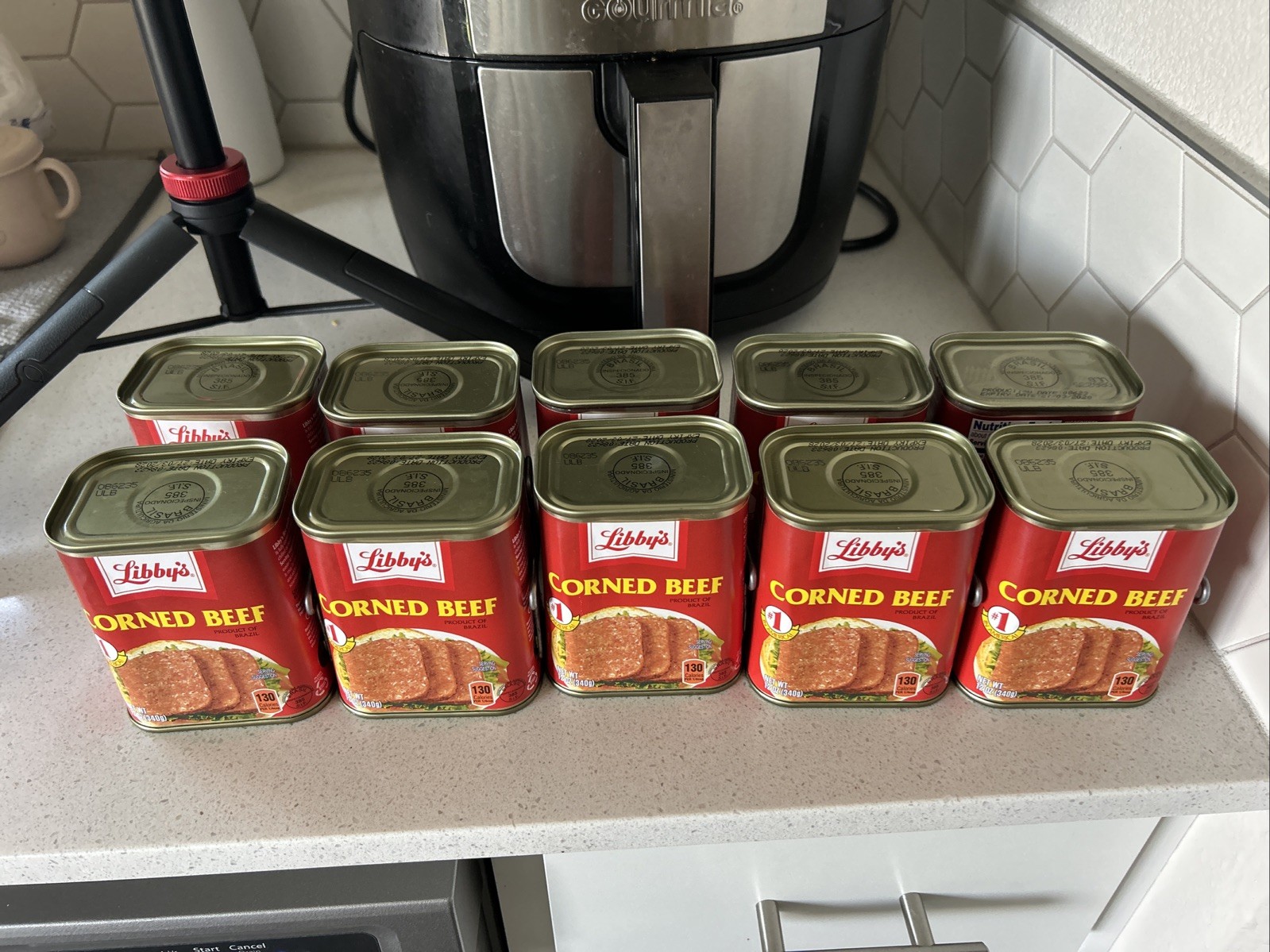 Lot of 10, Libby’s Corned Beef, 12 oz Can, Exp 03/27/2028, 10 Cans
