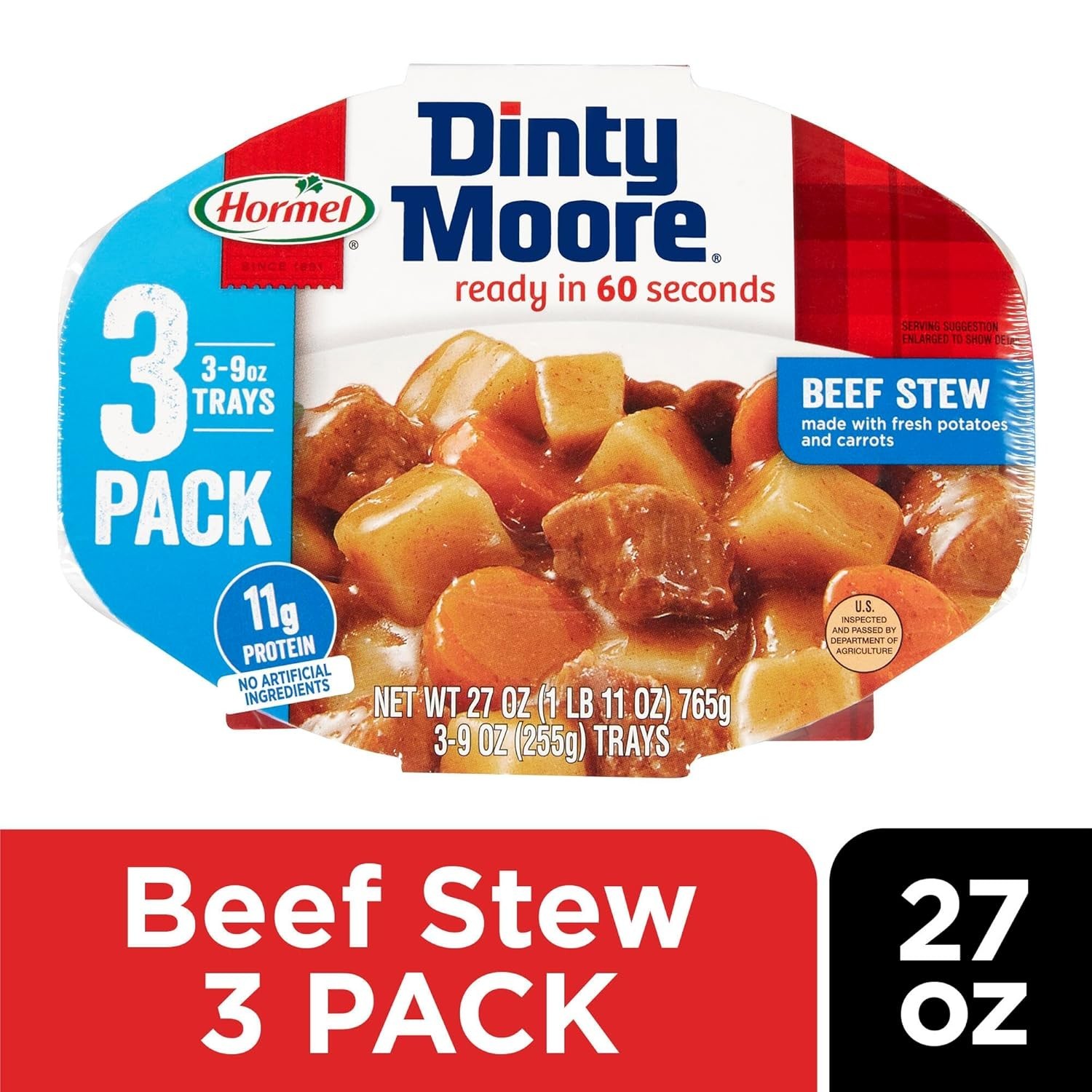 Convenient Dinty Moore Beef Stew, 9 Ounce, 3-Pouch Set – Flavorful & Easy Meal