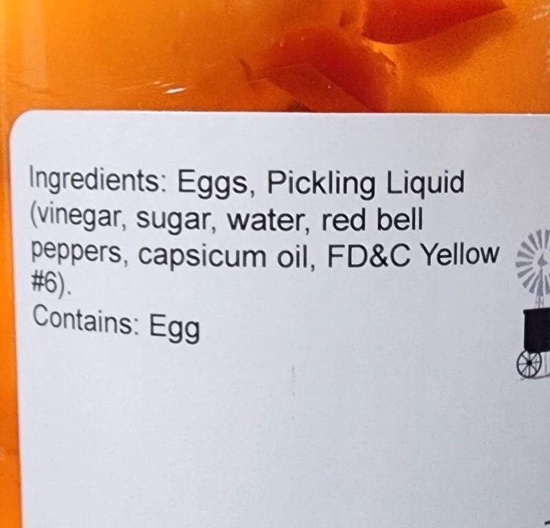 Hot Eggs Pickled 11 eggs